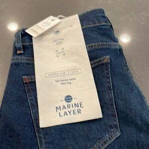 Unworn Marine Layer - mens blue jeans 34x30 tags still on it